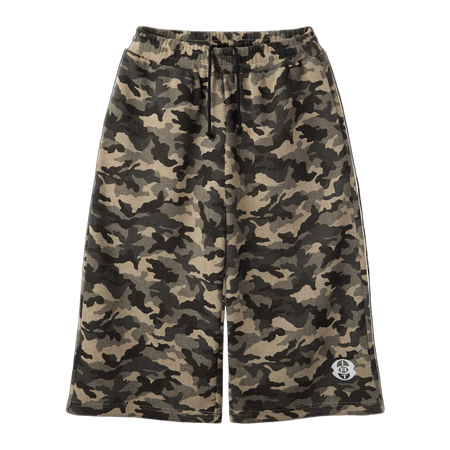 GRID KNIT CAMO SHORTS