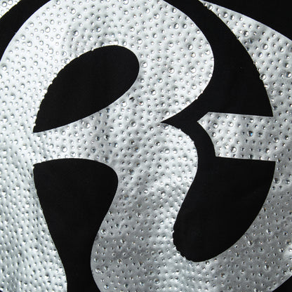 BLACK CRYSTAL GLOBE ZIP UP