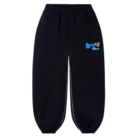 BLACK EXPLORER SCRUNCH SWEATS